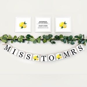 Lemon Themed Wall Art and Banner